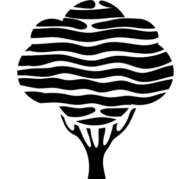 Plant sticker artistic tree shape - TenStickers