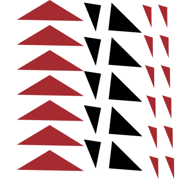 Modern triangles Car Decal - TenStickers