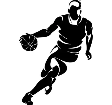Professional basketball player basketball wall sticker - TenStickers