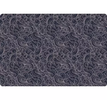Abstract ornamental paisley laptop skin decal - TenStickers