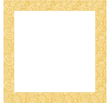 Arabic Paisley  mirror wall decal - TenStickers