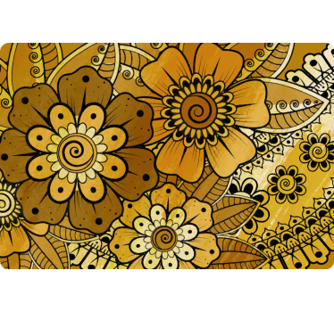 Laptop skin bright botanical print - TenStickers