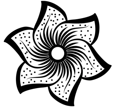 Paisley flowers  wall decal - TenStickers