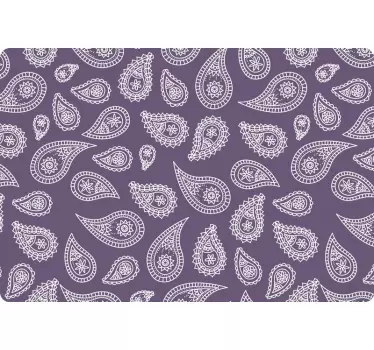 Retro paisley  laptop skin decal - TenStickers
