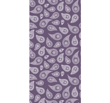Ying Yang paisley window decal - TenStickers