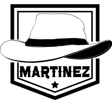 Quote sticker custom name hat design - TenStickers