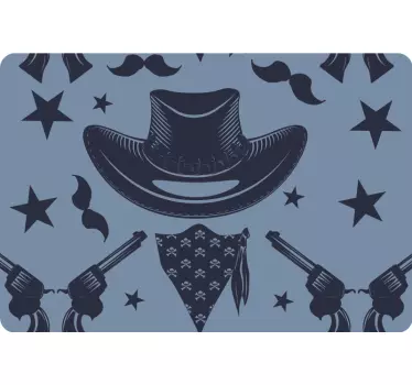 Cowboy accessories laptop skin - TenStickers