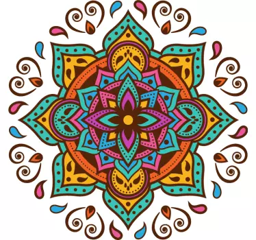 Classical mandala for laptop laptop skin decal - TenStickers