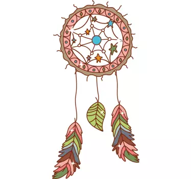 Mandala dream catcher laptop skin decal - TenStickers