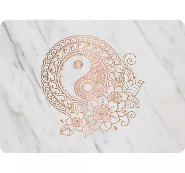 Mandala with marble effect laptop skin - TenStickers
