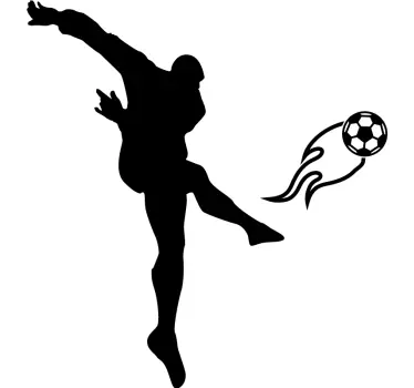 Striking Soccer Ball football sticker - TenStickers