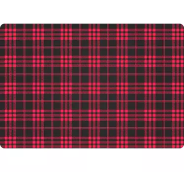 Laptop skin plaid design cover - TenStickers