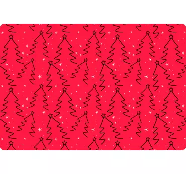 Festive Tree Pattern laptop skin - TenStickers