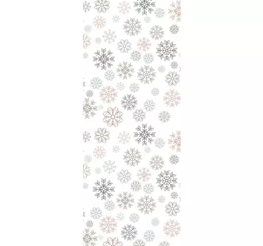 Snowflakes pattern window decal - TenStickers