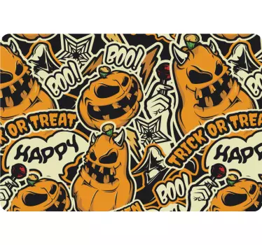Halloween monster fun laptop skin - TenStickers