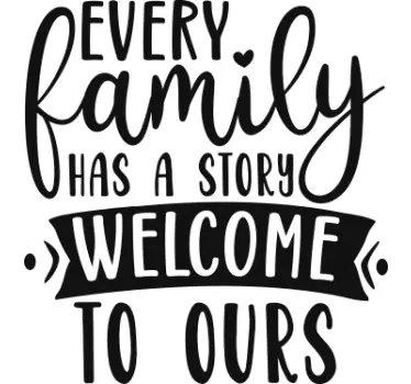 Family quote home text wall decal - TenStickers
