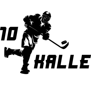 Ice hockey player  Custom Sticker - TenStickers