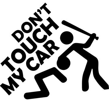 Do not touch Car Decal - TenStickers