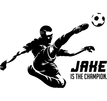 Shooting football name  football sticker - TenStickers