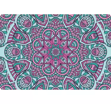 Laptop skin intricate colorful design - TenStickers