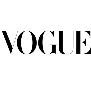 Vogue text wall decal - TenStickers