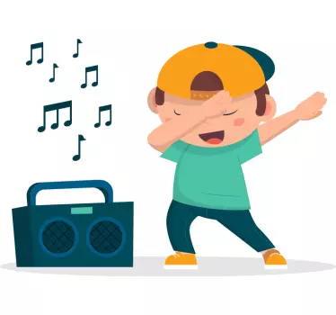 Dancing kid Kids Bedroom Wall decal - TenStickers