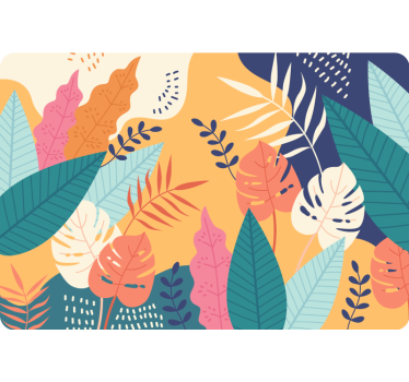 Laptop skin tropical leaf design - TenStickers