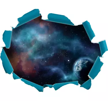 Optical effect views to universe visual effects wall decal - TenStickers