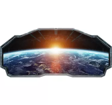 Optical effect space sight visual effects wall decal - TenStickers