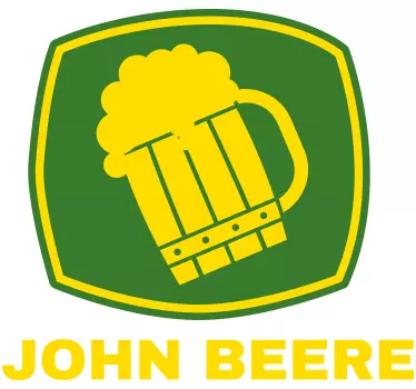 Car sticker beer mug emblem - TenStickers