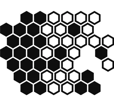 Car honeycomb print car sticker - TenStickers