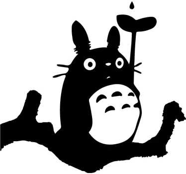 Cartoon animal on branch laptop skin - TenStickers