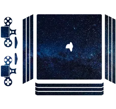 Space themed ps4 sticker - TenStickers