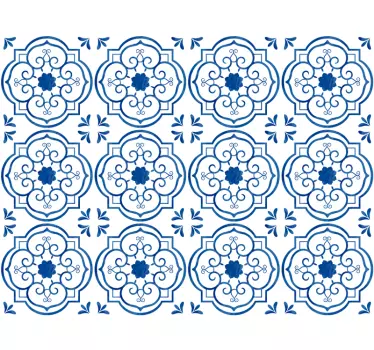 Mosaic vintage pattern floor sticker vinyl stickers for floor - TenStickers