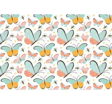 Lively Butterfly Emblem laptop skin - TenStickers