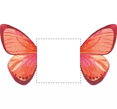 Bicolor butterflies light switch cover sticker - TenStickers