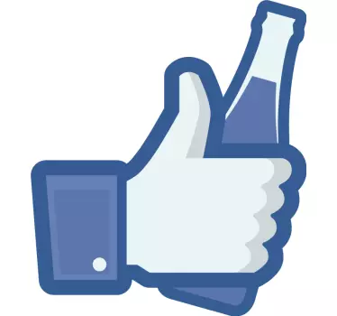 Thumbs Up Beverage shop window sticker - TenStickers