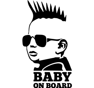 Little Rockstar Baby On Board - TenStickers