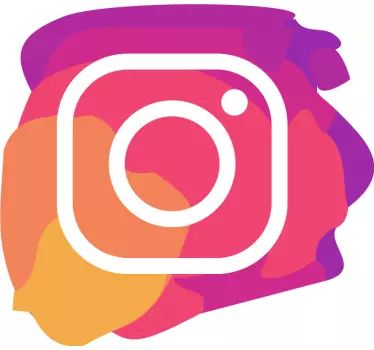 Instagram icon window decal - TenStickers