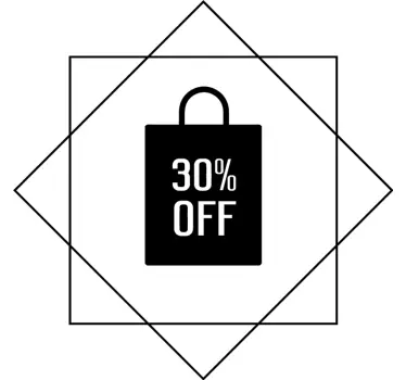 Shop window sticker sale promotion sign - TenStickers