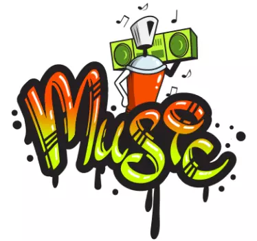 Sound of the city urban decal - TenStickers