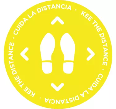 Watch the distance floor sticker - TenStickers