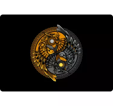 Yin Yang Birds laptop skin - TenStickers