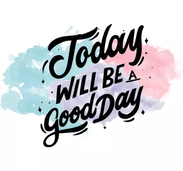 Motivations watercolour quote laptop stickers - TenStickers