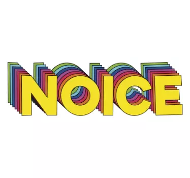 Noice text quote laptop stickers - TenStickers