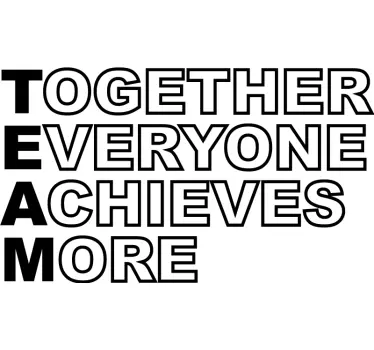 Team inspirational office wall decal - TenStickers