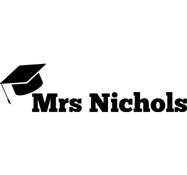 Graduation Cap Emblem quote sticker - TenStickers