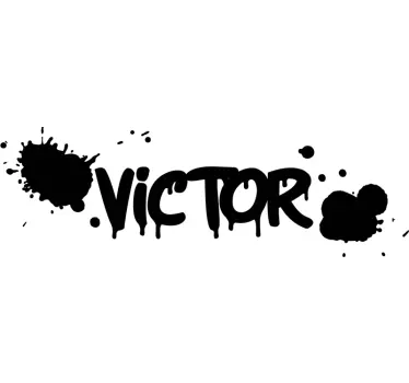 Pointy name Graffiti urban decal - TenStickers