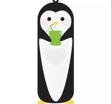 Penguin Fridge Sticker - TenStickers