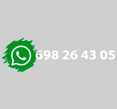 Customizable Contact Number shop window sticker - TenStickers